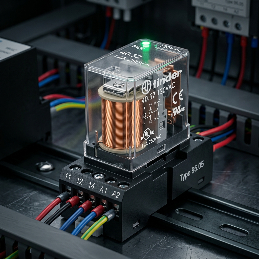 Schneider relay with DIN base